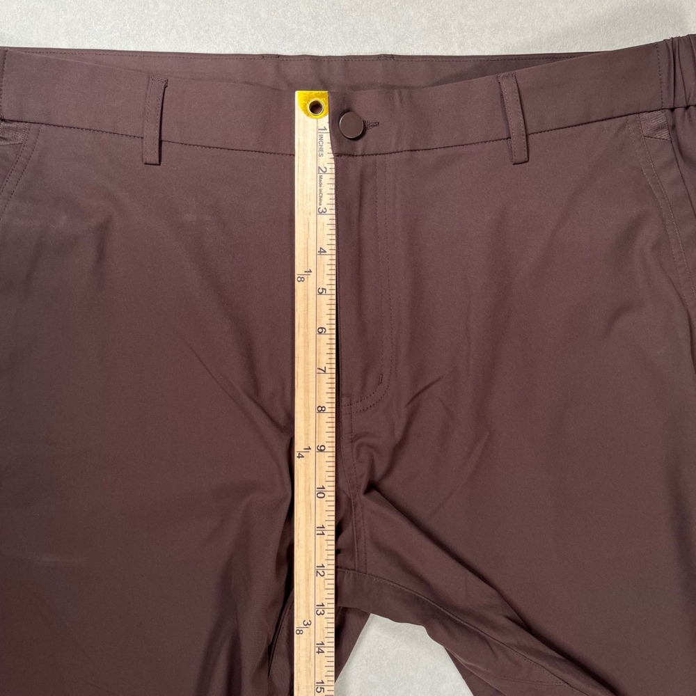 Jack Archer Slim Fit Pants Mens 38x29 (Hemmed) Chocolate Brown Tech Chino Casual - Picture 6 of 8